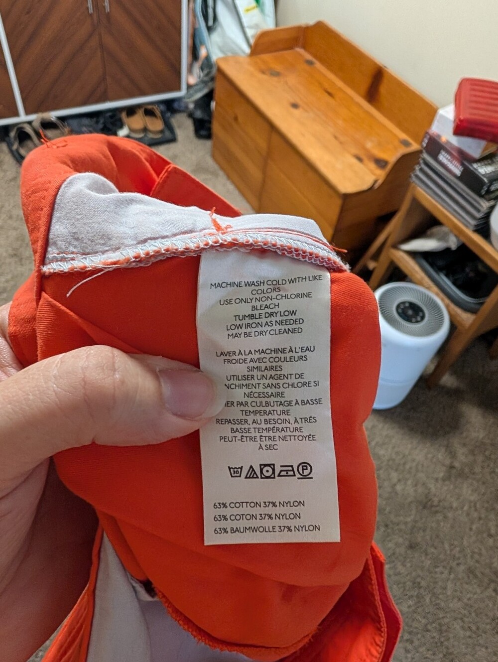 Maeve by Anthropologie Red Orange Wide Leg Utility Pants Size 8 Barrel Crop - Picture 4 of 10